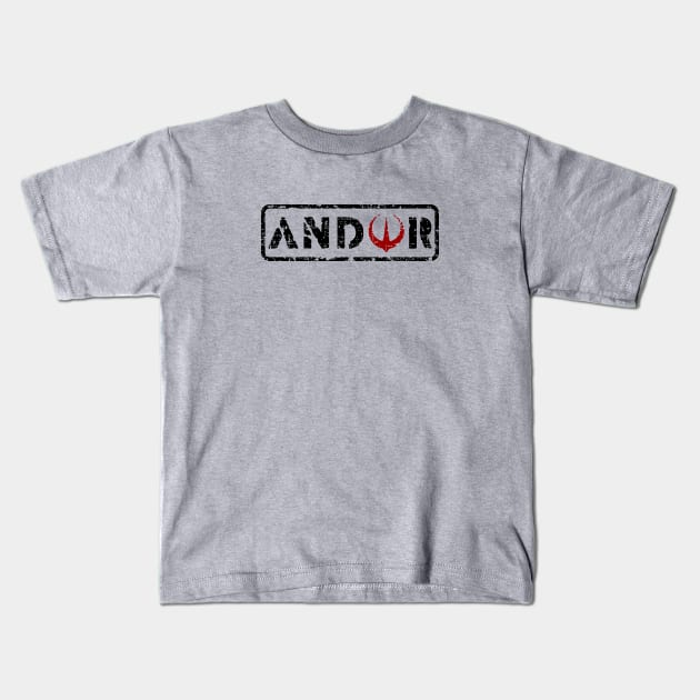 Andor Logo Kids T-Shirt by Vault Emporium